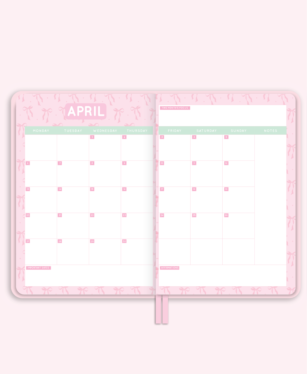 My Pretty Little Life 2026 Annual Planner with dates | Open for PREORDER