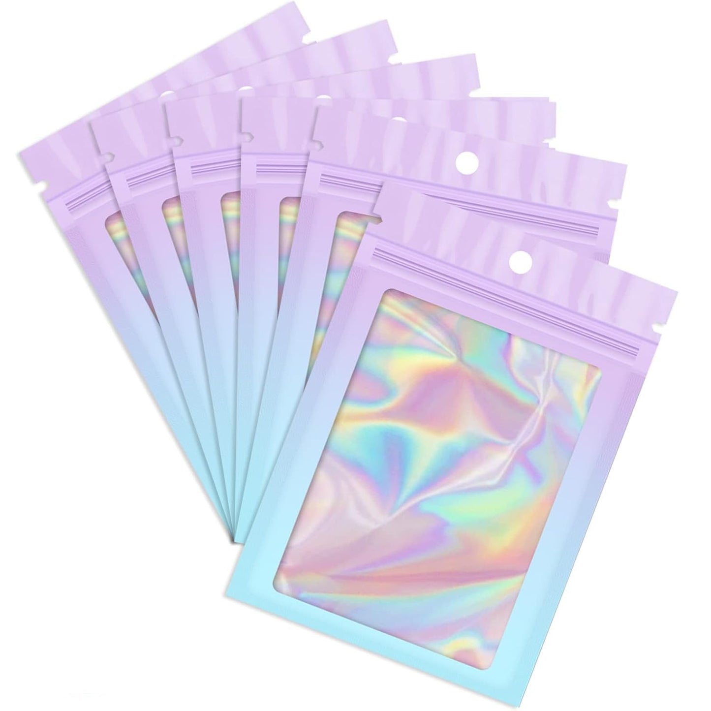 Resealable Holographic Ziplock Mylar Bags (Size in cm)