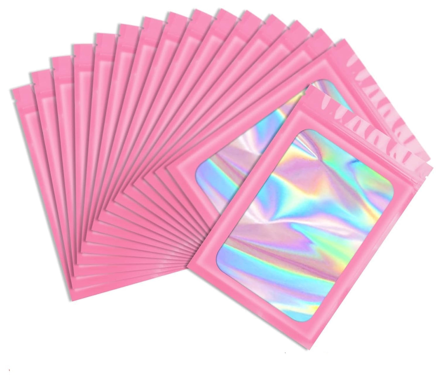 Resealable Holographic Ziplock Mylar Bags (Size in cm)