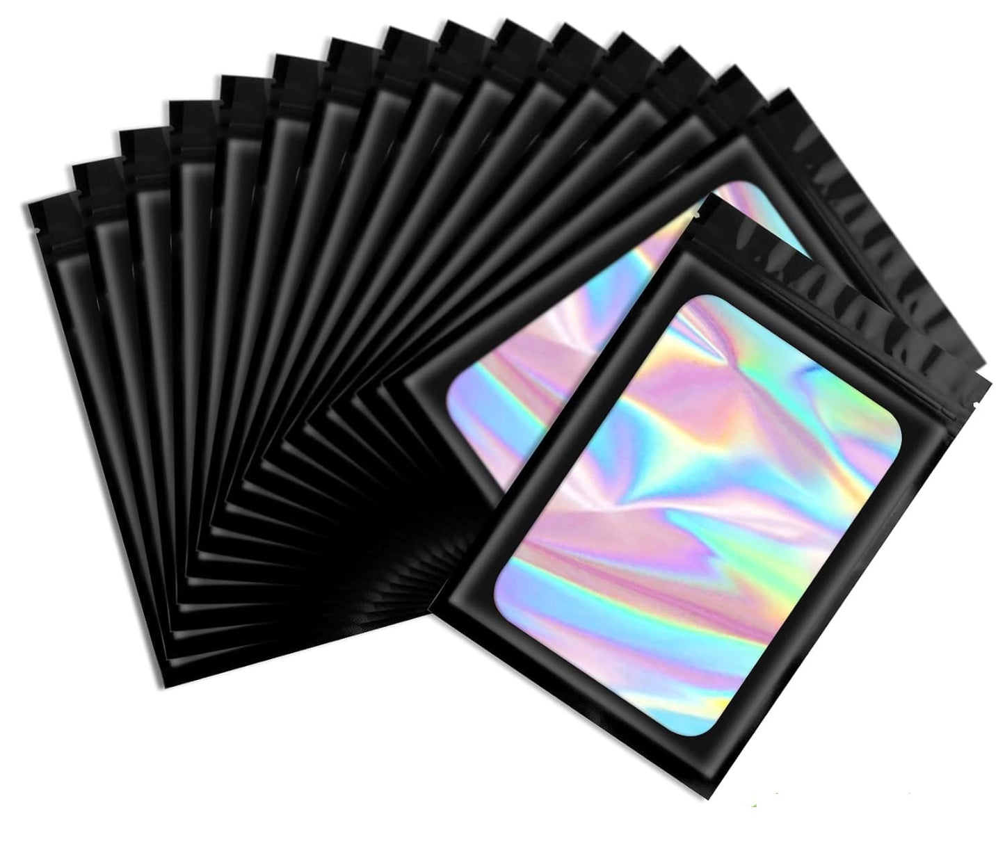 Resealable Holographic Ziplock Mylar Bags (Size in cm)