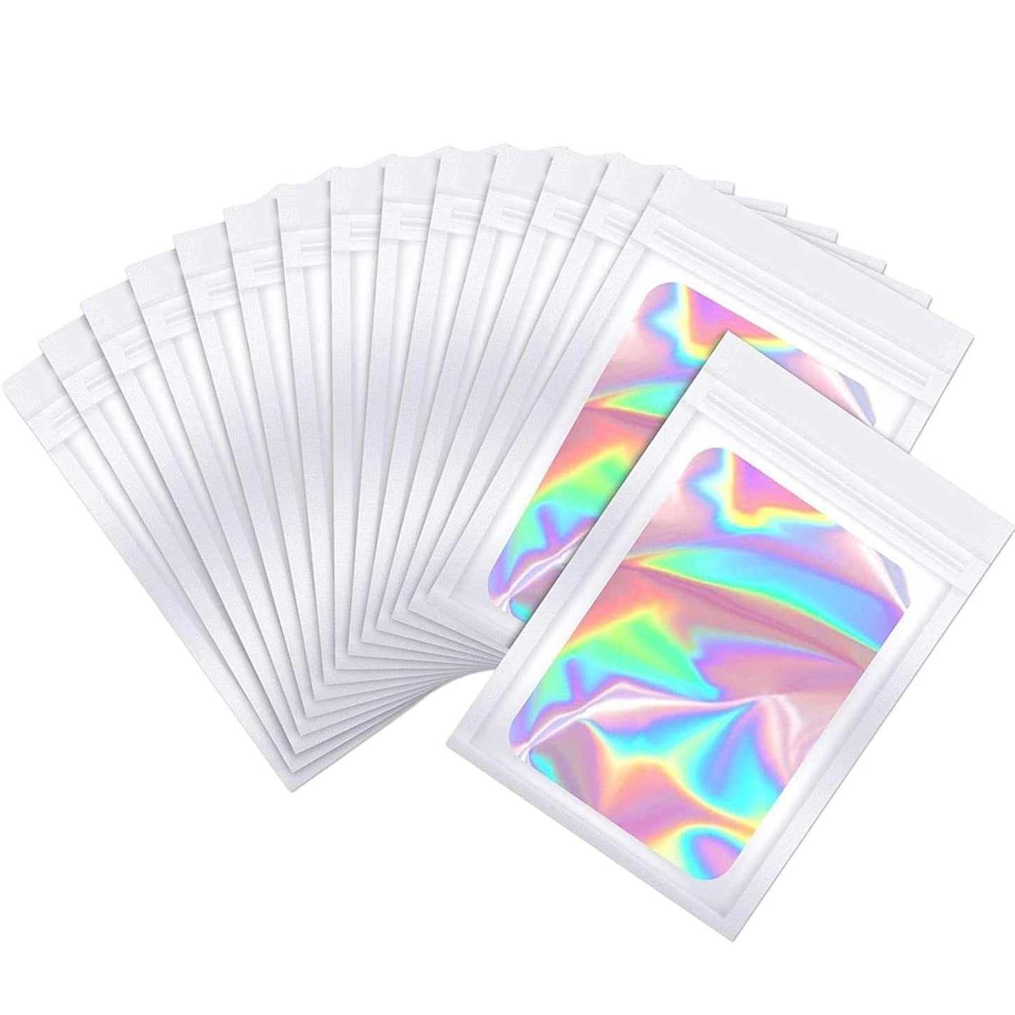 Resealable Holographic Ziplock Mylar Bags (Size in cm)