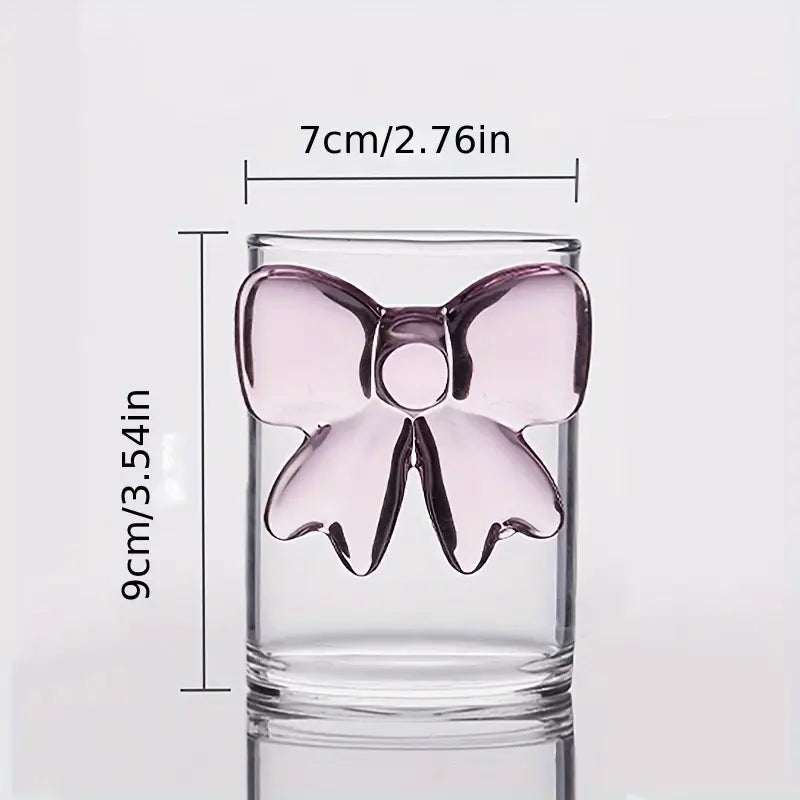 Luxury Pink Bow Elegant Glass | 300 ml