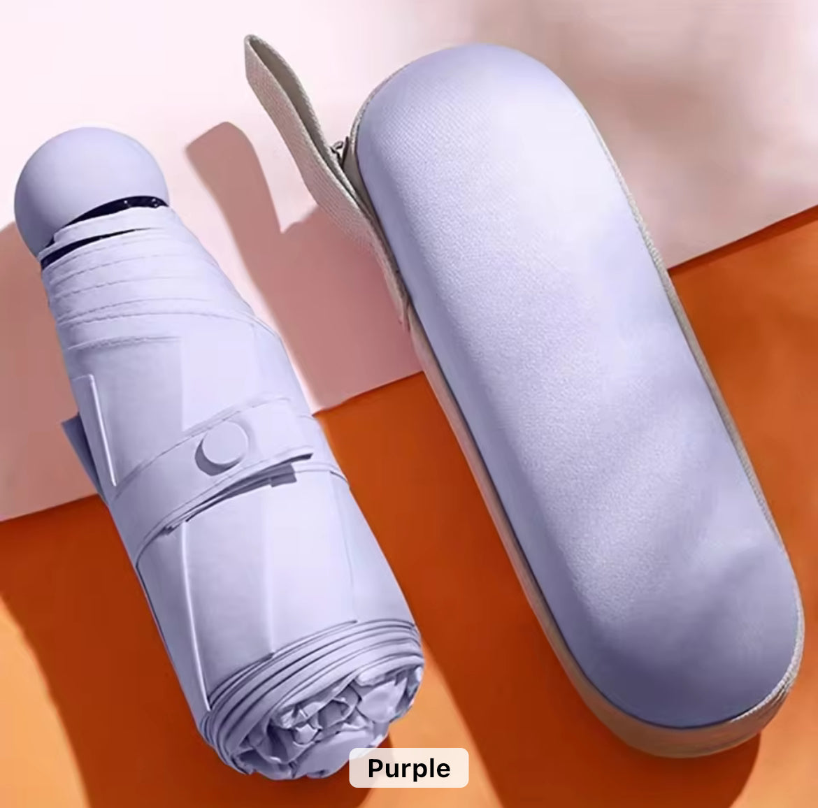 Soft hued pastel capsule umbrella with Box | For rains and sunny day