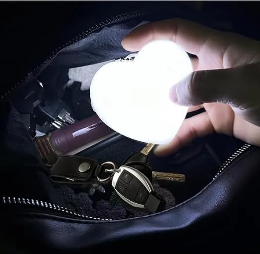 Heart Glow Touch-Sensor Rechargeable LED Handbag Light