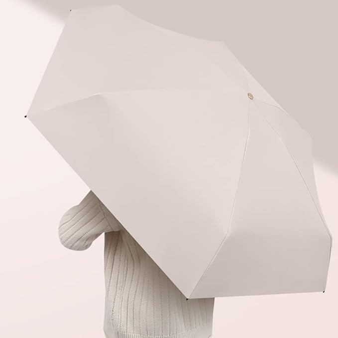 Chic tones & Ultra compact pastel umbrella with case | For rains and sunny day | UV Protection