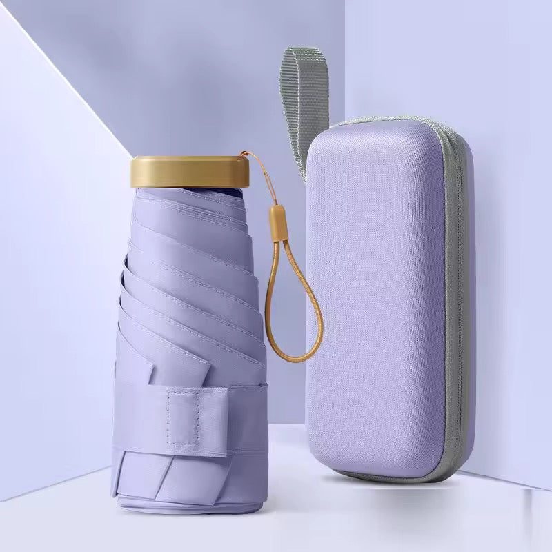 Subtle Shades Ultra compact pastel umbrella with case | For rains and sunny day | UV Protection