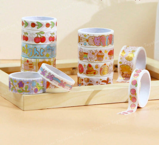 Sweet Whimsy Gold Foil Washi Tape Set (Pack of 20)
