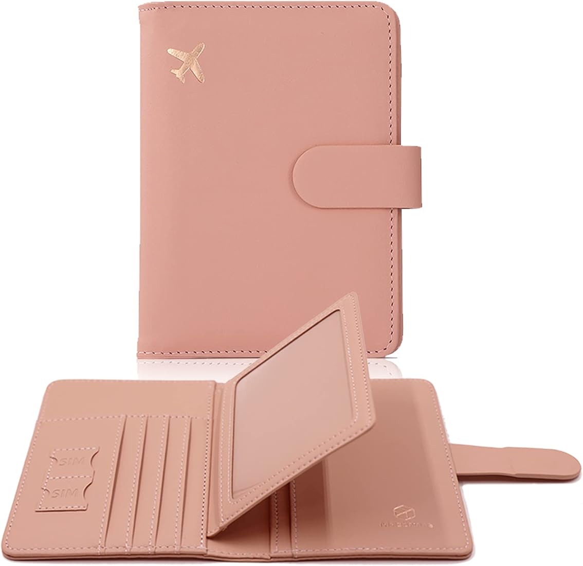 Soft Voyage RFID Blocking Multi Compartment Pastel Passport Wallet Holder Organiser | PU Leather