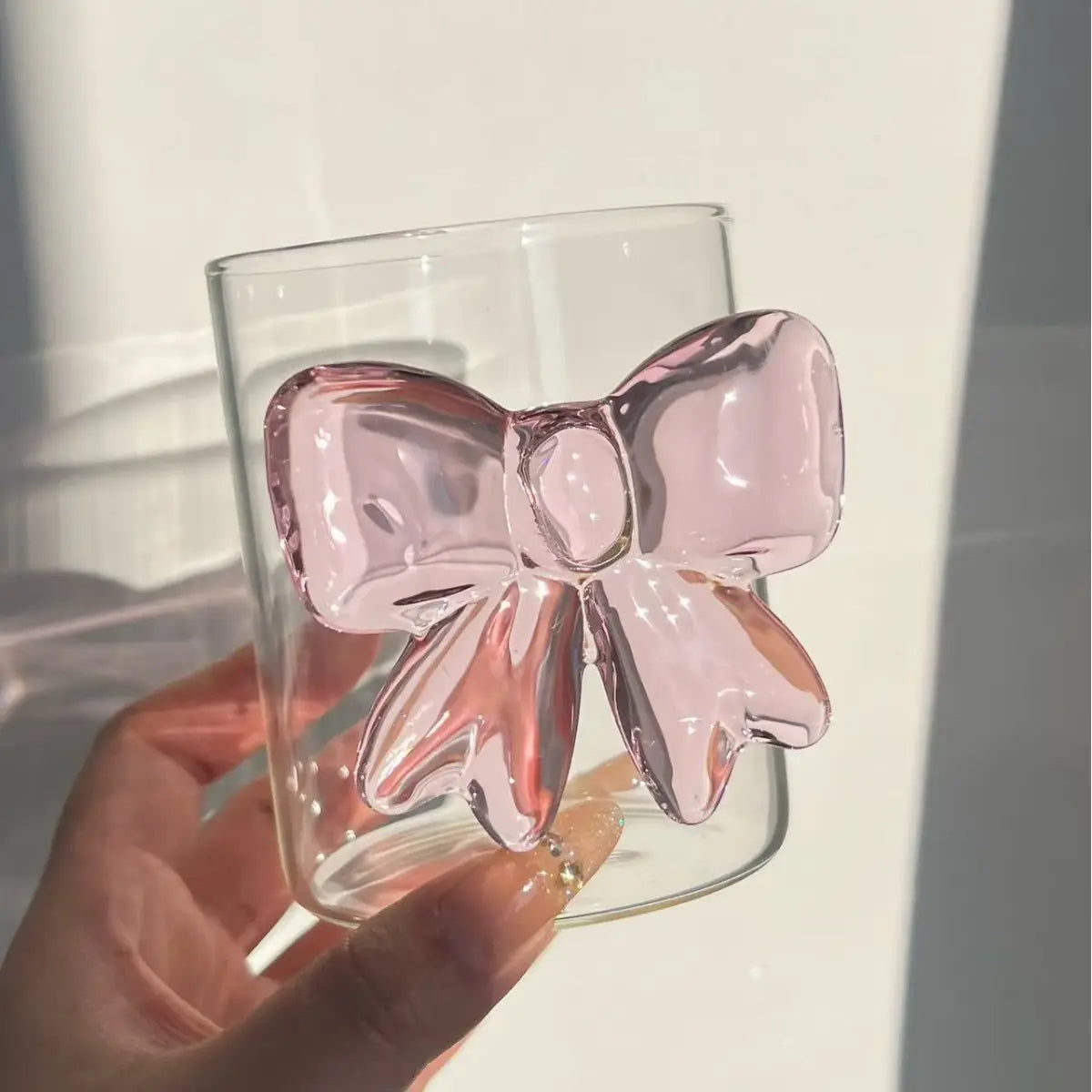 Luxury Pink Bow Elegant Glass | 300 ml