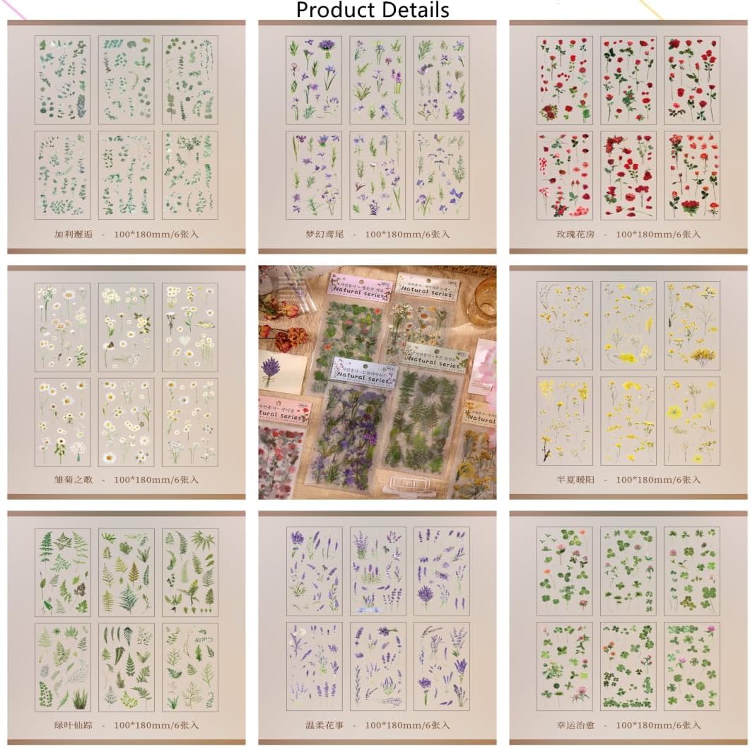 Blossom Deco Vintage Sticker Set