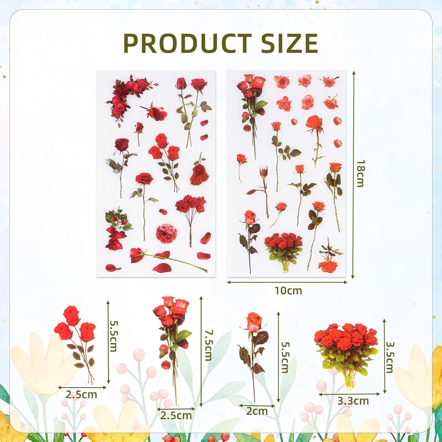Blossom Deco Vintage Sticker Set
