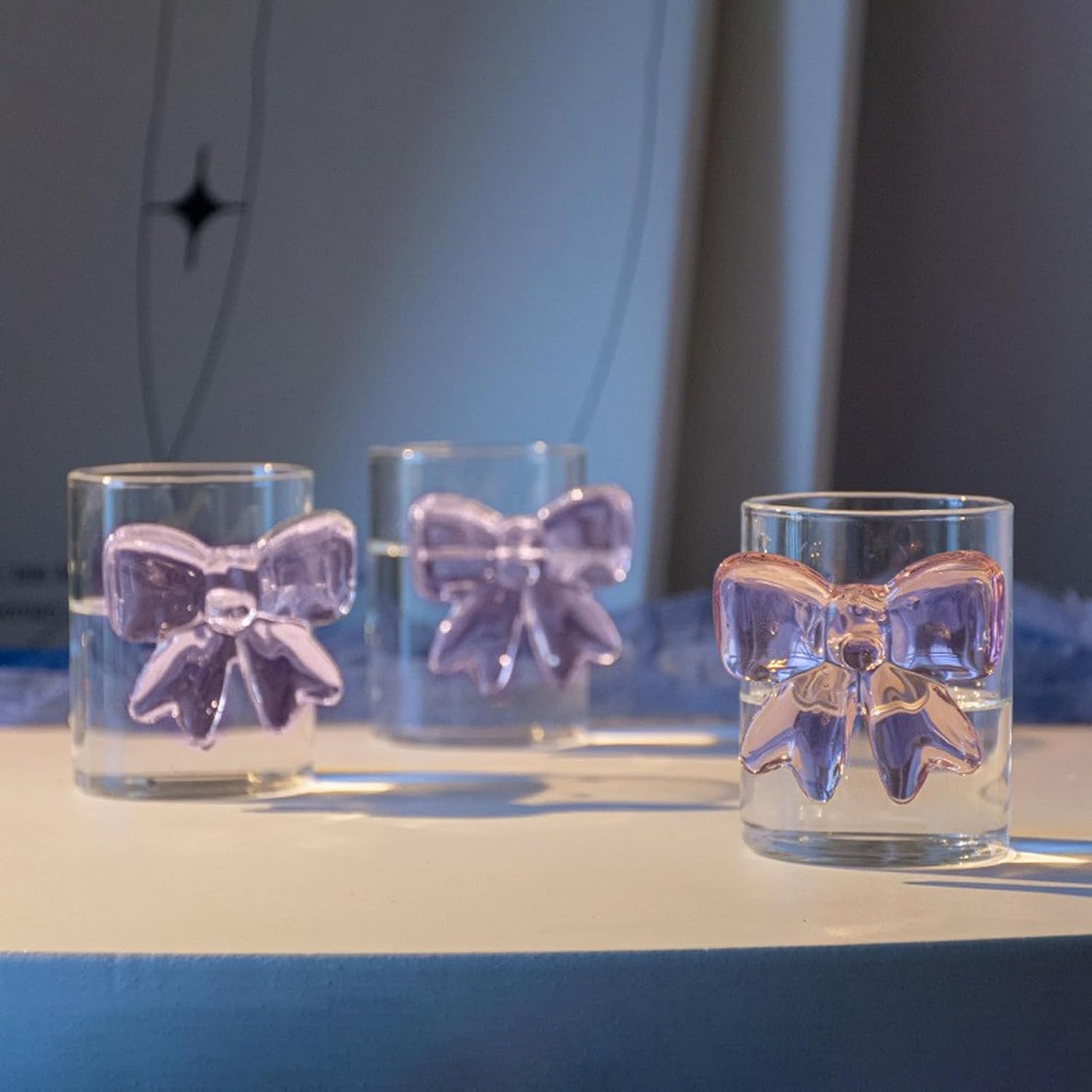 Luxury Pink Bow Elegant Glass | 300 ml
