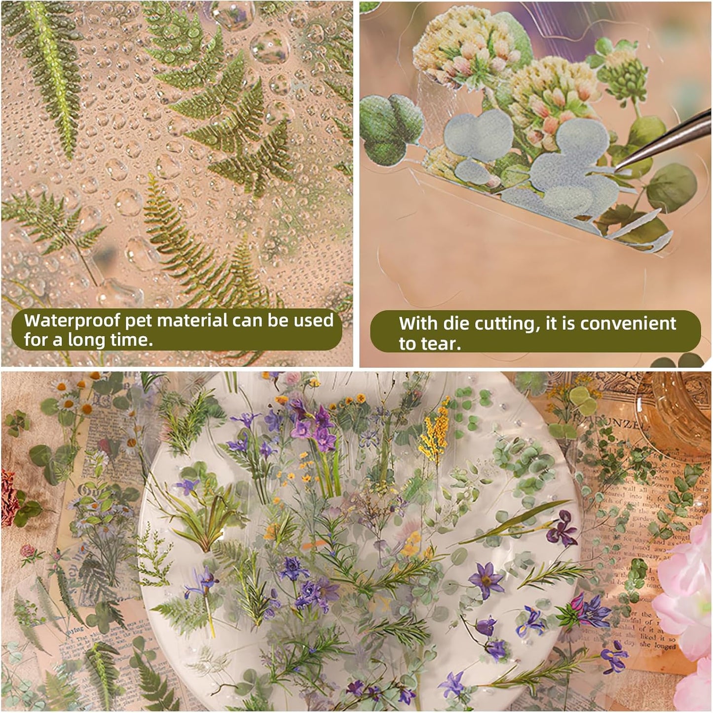 Blossom Deco Vintage Sticker Set