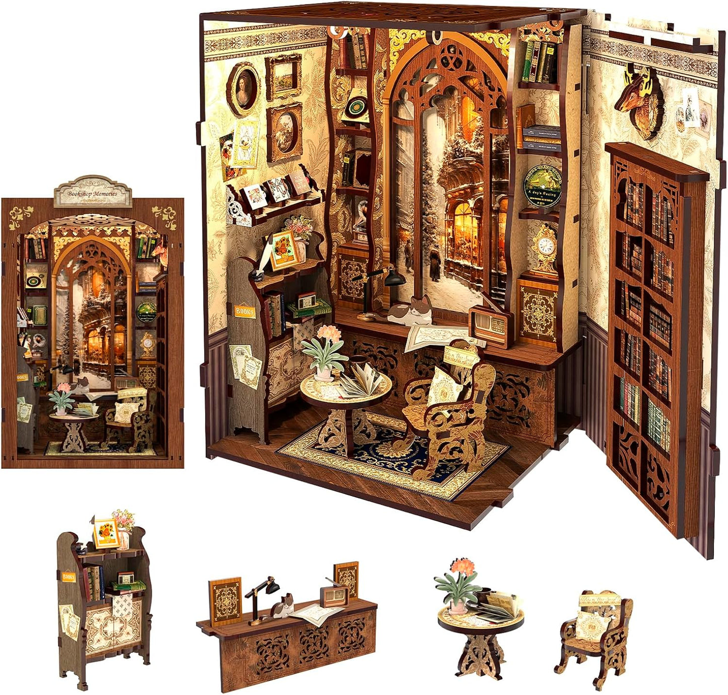 Bookshop Memories – DIY Bookstore Miniature Kit for your Bookshelf