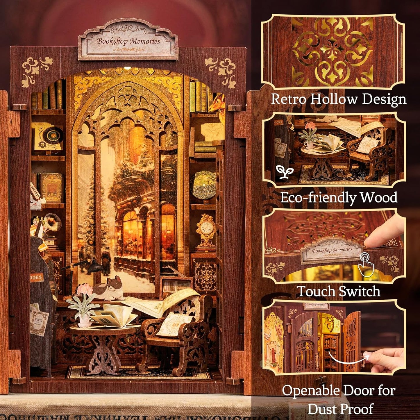 Bookshop Memories – DIY Bookstore Miniature Kit for your Bookshelf