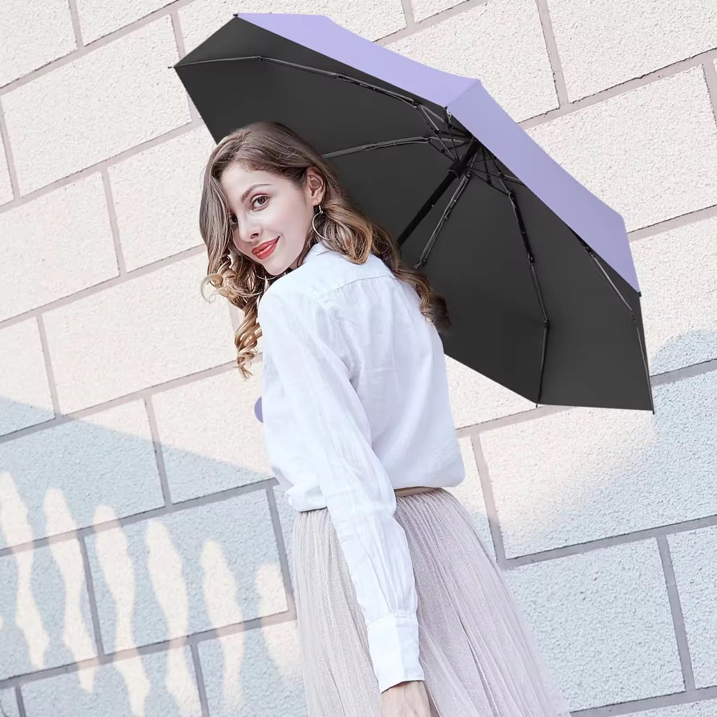 Soft hued pastel capsule umbrella with Box | For rains and sunny day