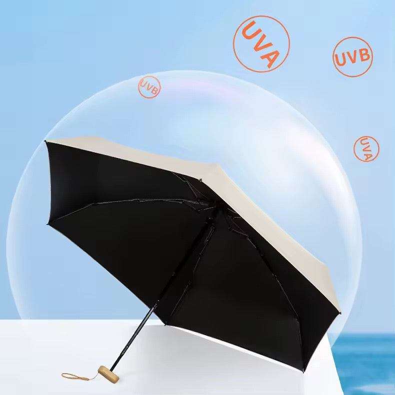 Subtle Shades Ultra compact pastel umbrella with case | For rains and sunny day | UV Protection