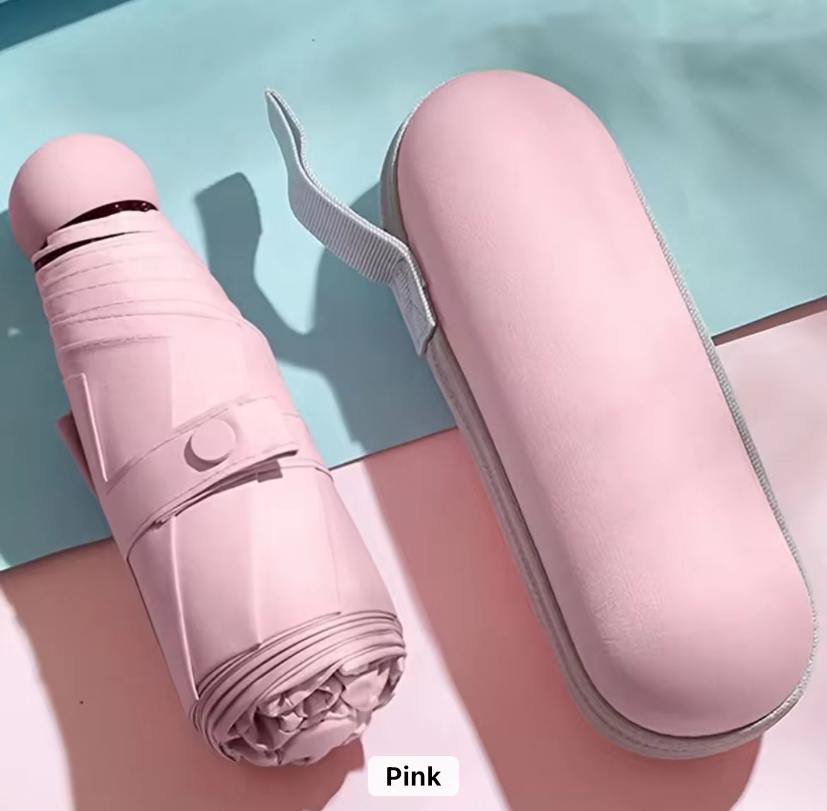Soft hued pastel capsule umbrella with Box | For rains and sunny day
