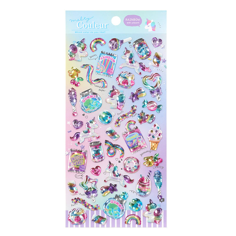 Cute Kawaii 3D Crystal Epoxy Cartoon Animal Stickers