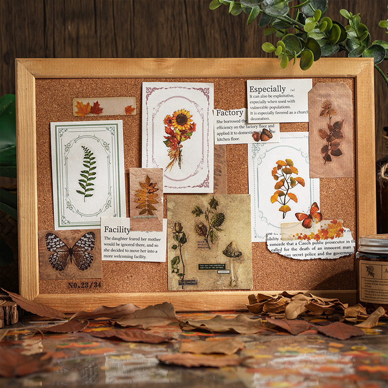 Botanical Bliss PET Sticker Set for Scrapbooking, Journaling, Planner & DIY Decor