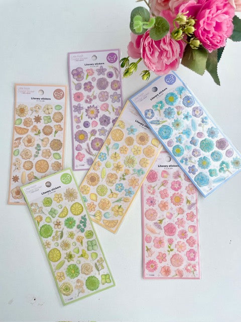 Shimmer Petal Stickers