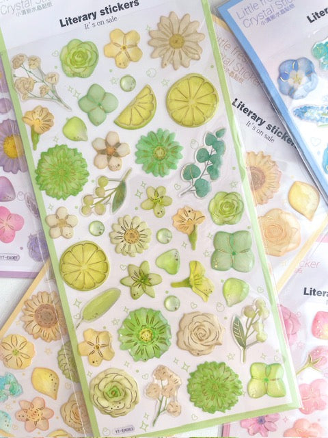Shimmer Petal Stickers