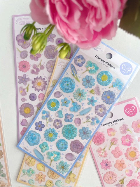Shimmer Petal Stickers