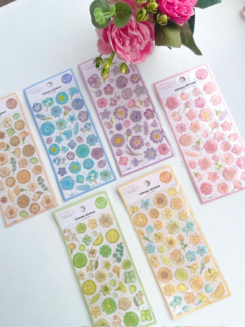 Shimmer Petal Stickers