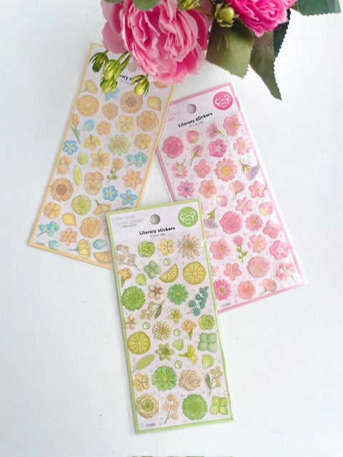 Shimmer Petal Stickers
