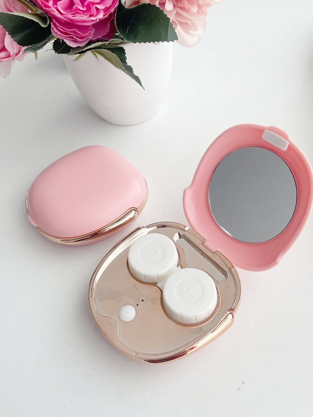Ultrasonic Contact Lens Cleaner – Portable & Rechargeable | Pastel Pink
