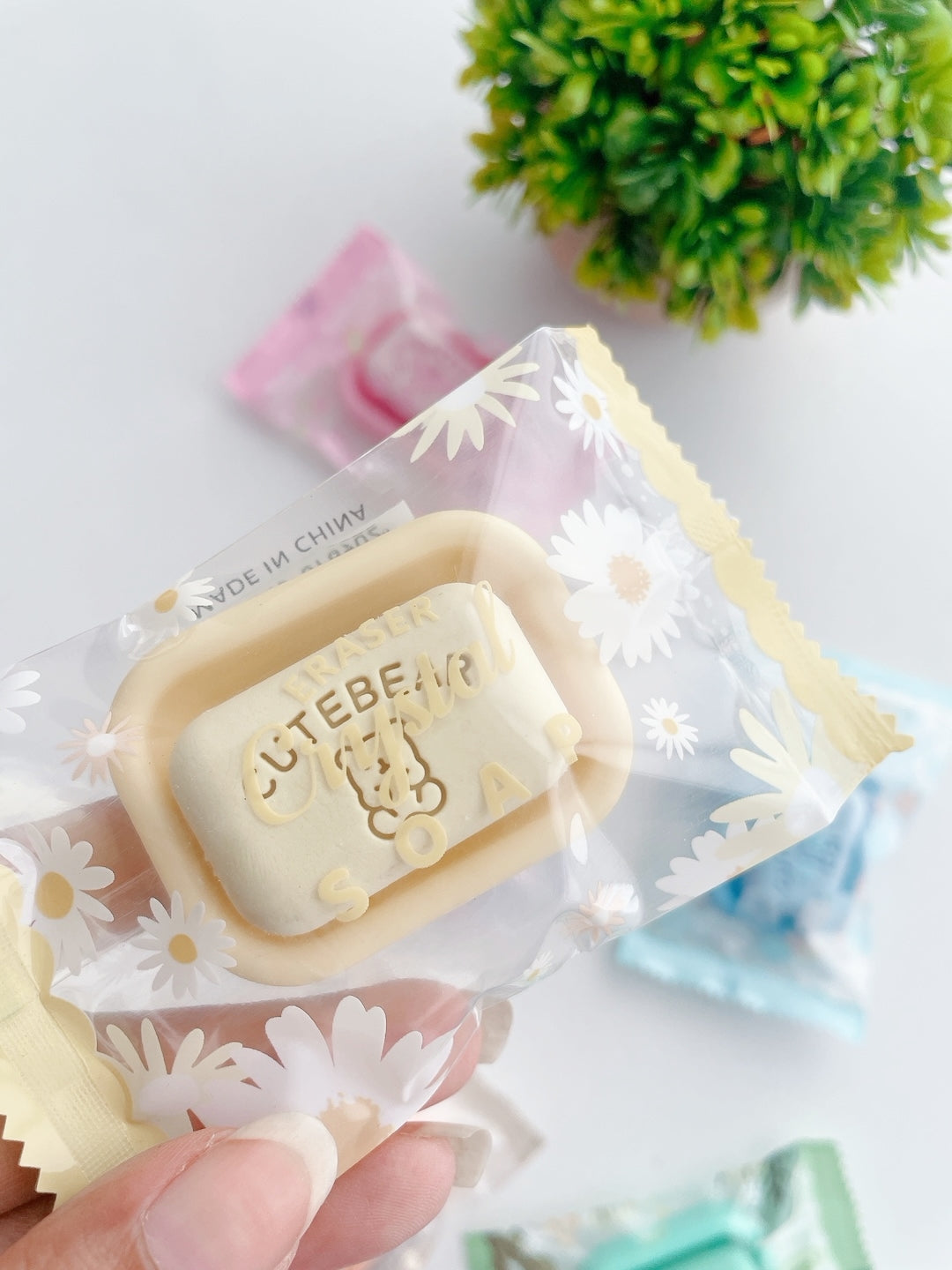Tiny Pastel Soap bar erasers