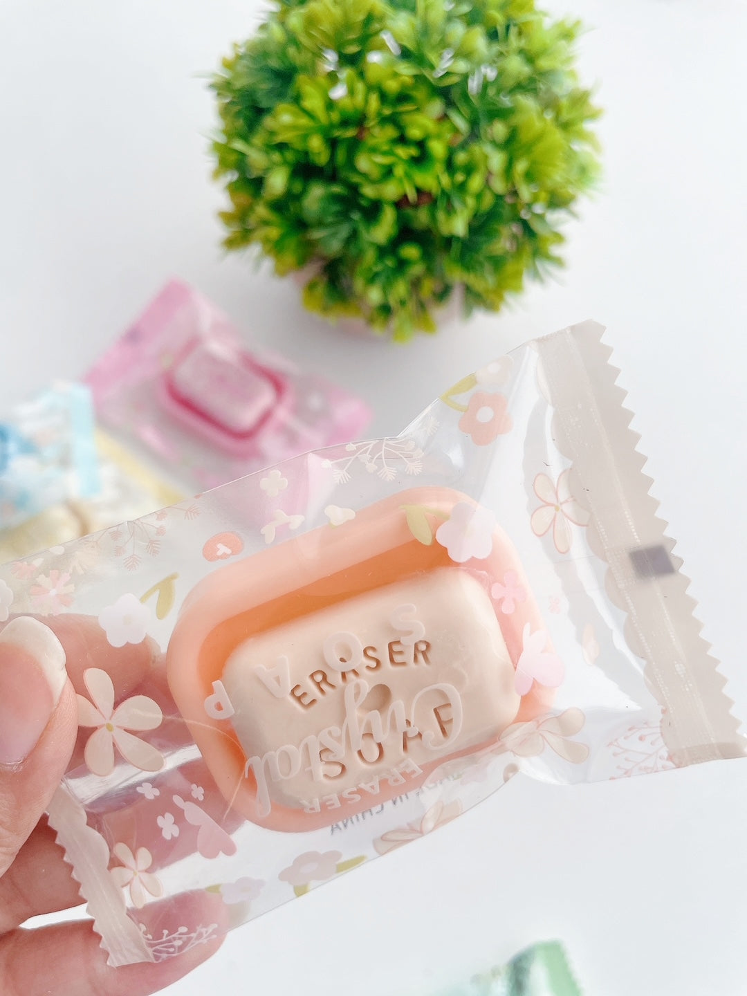 Tiny Pastel Soap bar erasers