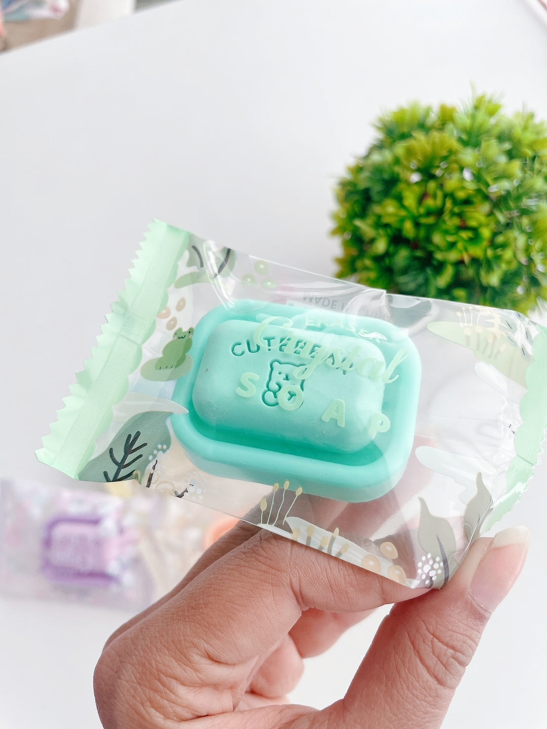 Tiny Pastel Soap bar erasers