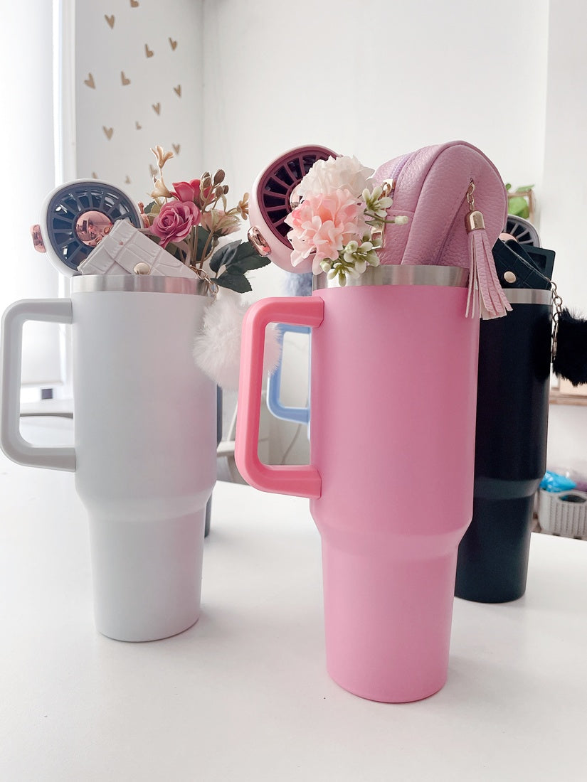 Pink Bloom Insulated Tumbler Gift Bouquet