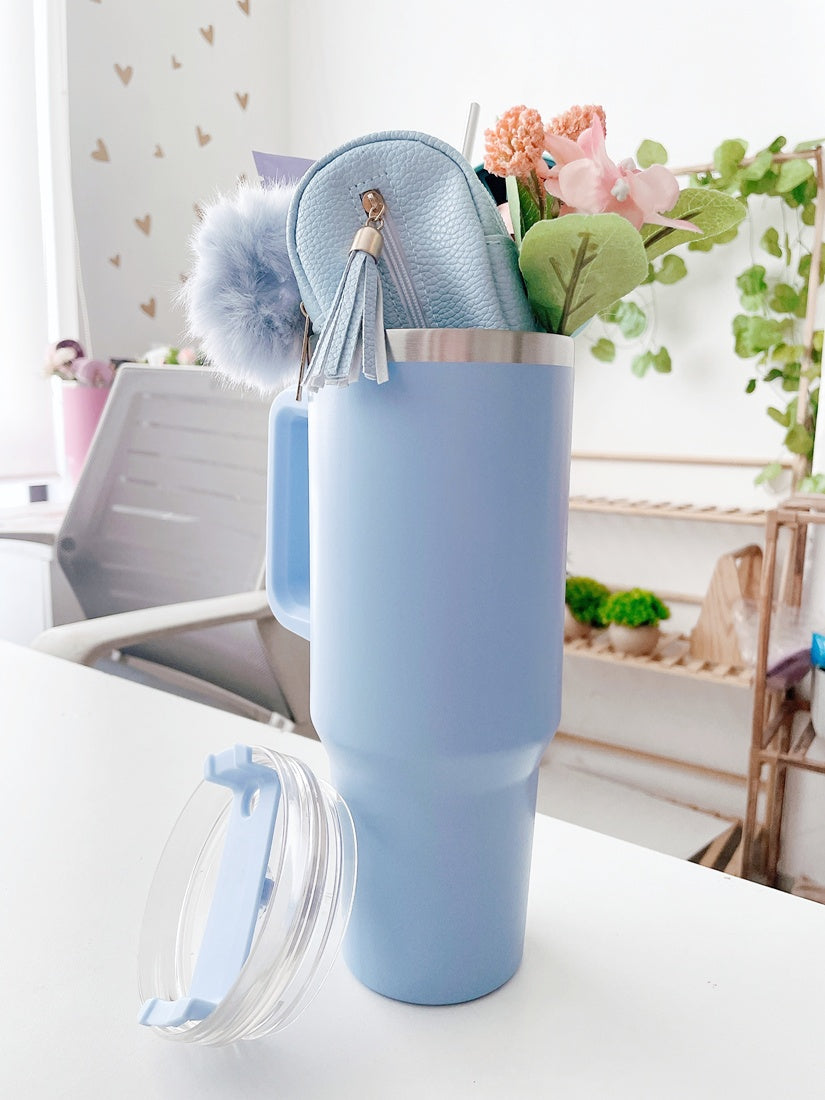 Ice Blue Insulated Tumbler Gift Bouquet