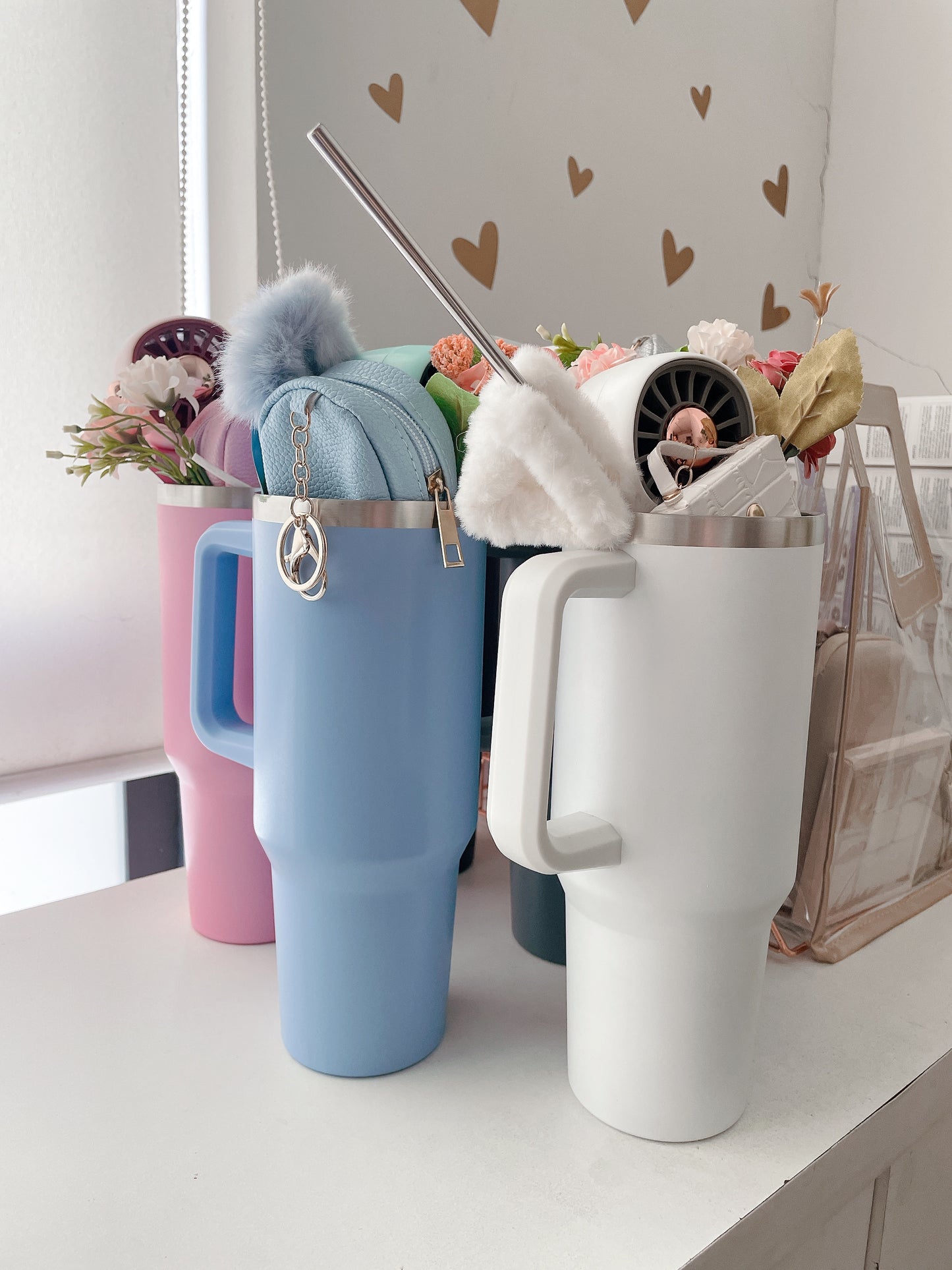 Ivory Dreams Insulated Tumbler Gift Bouquet