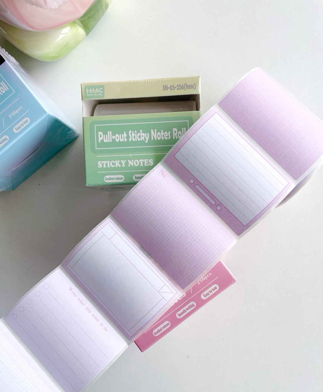 Pastel Pull-Out Sticky Notes