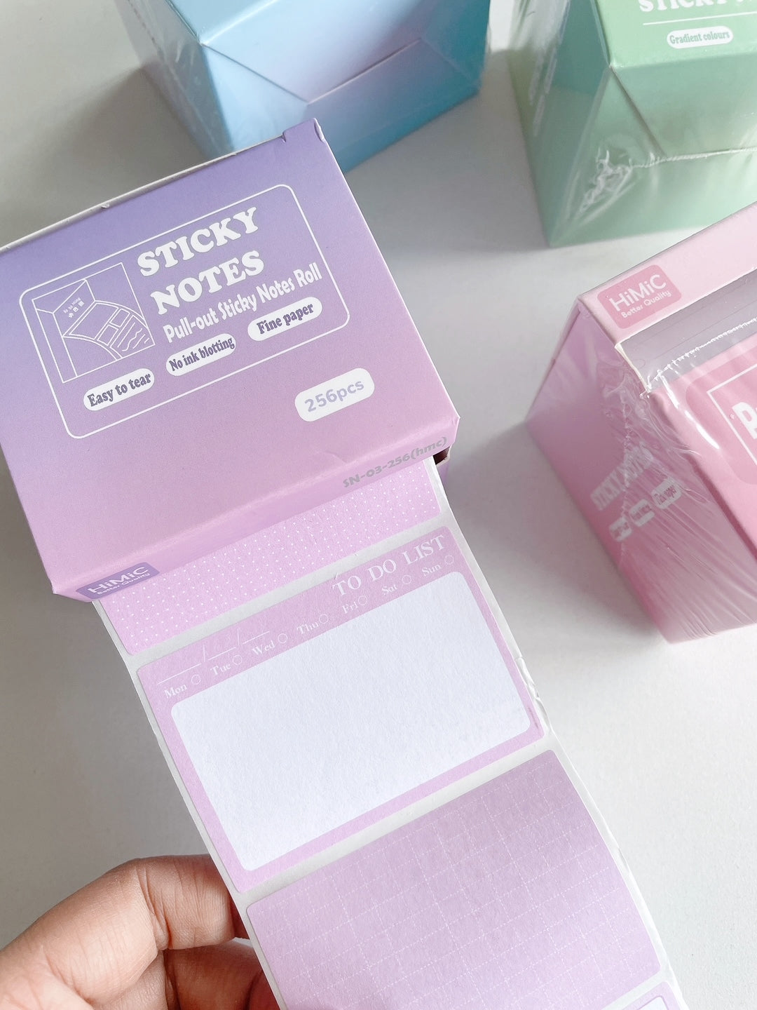Pastel Pull-Out Sticky Notes