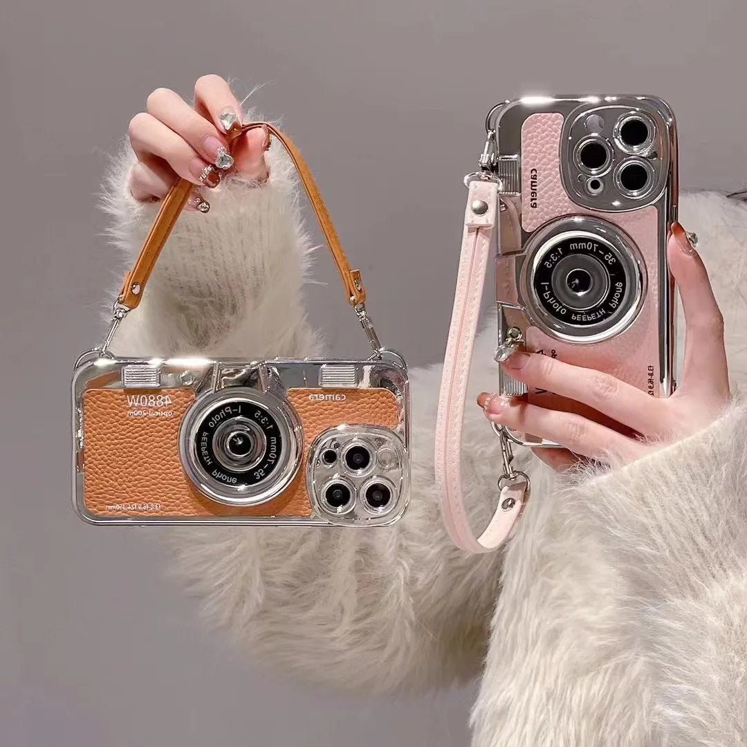 Vintage Camera Phone Case for iPhone with Strap | iPhone 14-15 Pro Max - Supple Room
