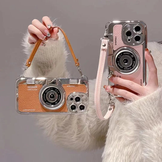 Vintage Camera Phone Case for iPhone with Strap | iPhone 14-15 Pro Max - Supple Room