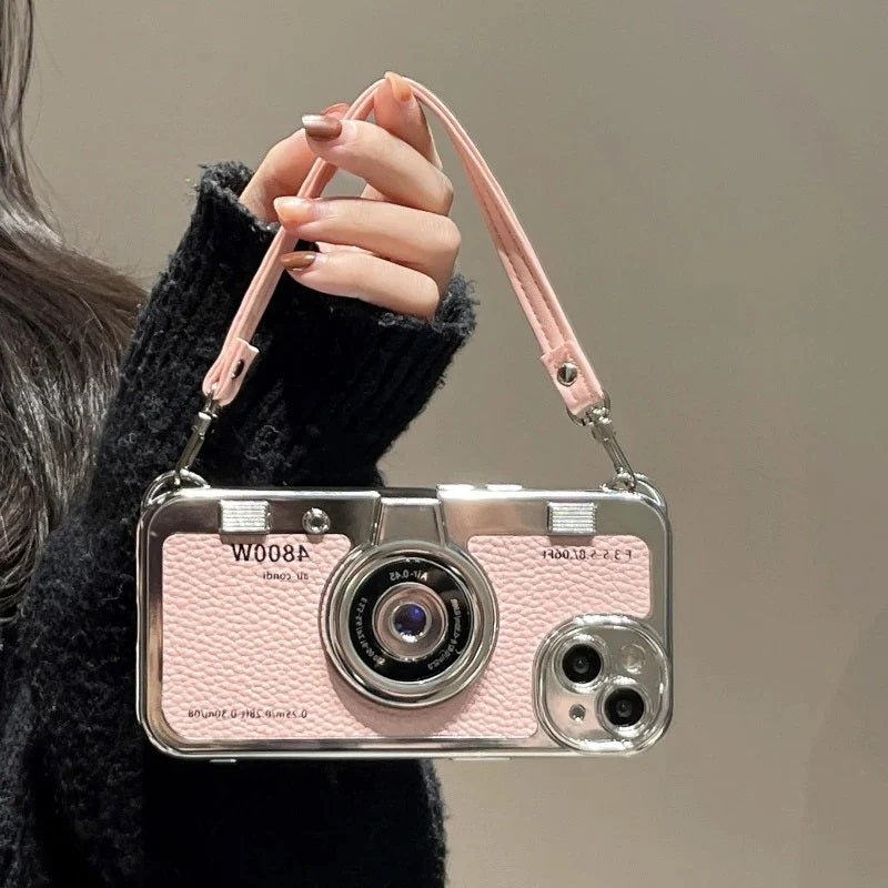 Vintage Camera Phone Case for iPhone with Strap | iPhone 14-15 Pro Max - Supple Room