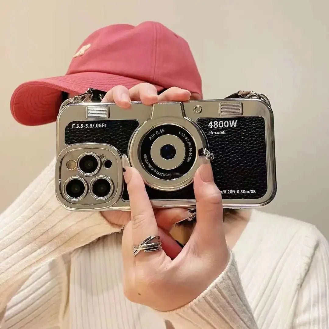 Vintage Camera Phone Case for iPhone with Strap | iPhone 14-15 Pro Max - Supple Room