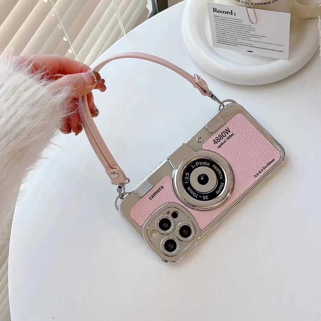 Vintage Camera Phone Case for iPhone with Strap | iPhone 14-15 Pro Max - Supple Room