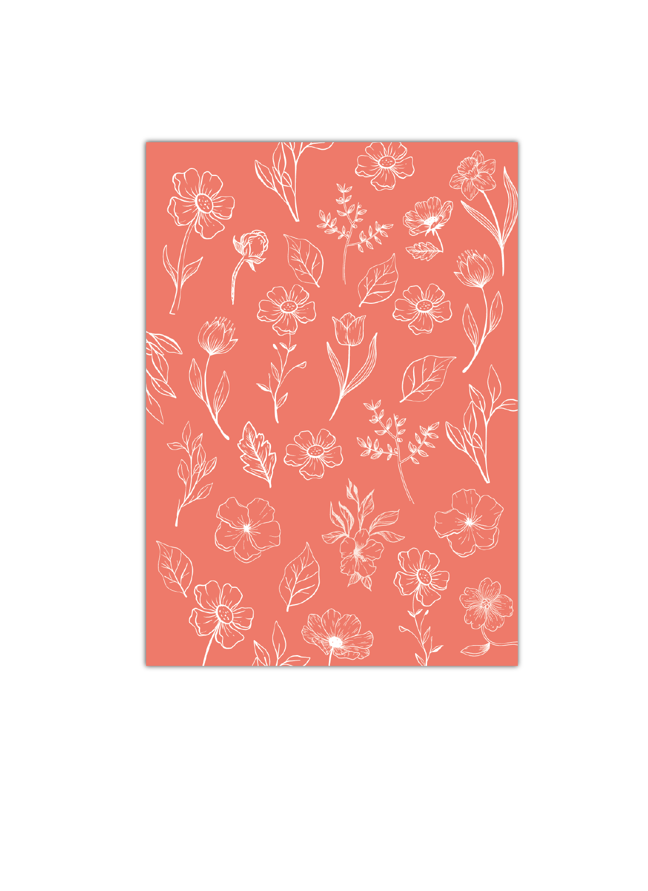 Floral Lined Notebook | Available in various sizes