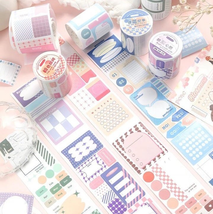 Cute and Functional plaid series Washi Tape Roll