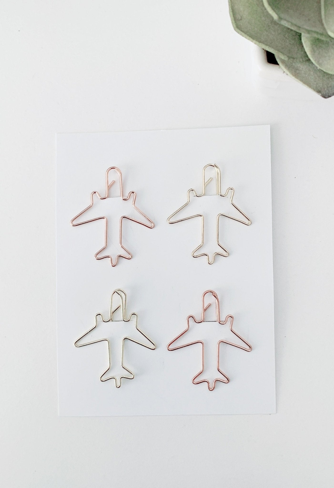 Fancy Aeroplane Paper Clips | Set of 4 - Supple Room