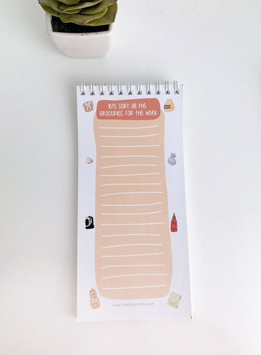 Grocery List Pad | 50 sheets | Spiral bound - Supple Room