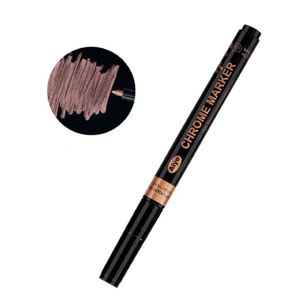 High Gloss Liquid Chrome Reflective mirror effect Marker pen | Gold/Rose gold/Silver - Supple Room