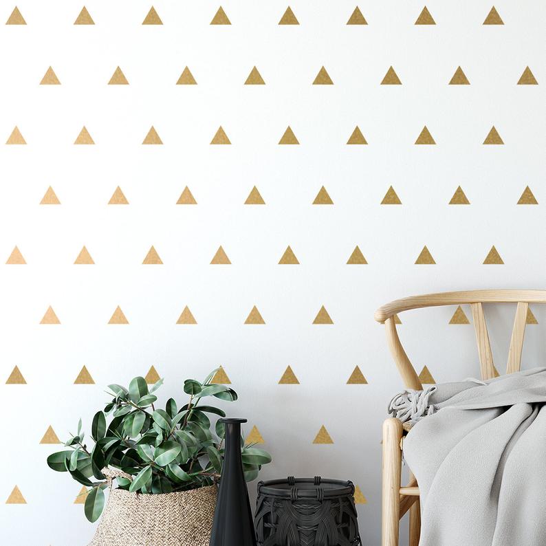 Stylish Triangle Wall Decal | Geometric Room Decor - Supple Room