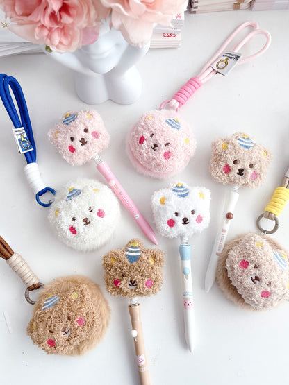 Furry Pal Plush Pen & Mirror Combo